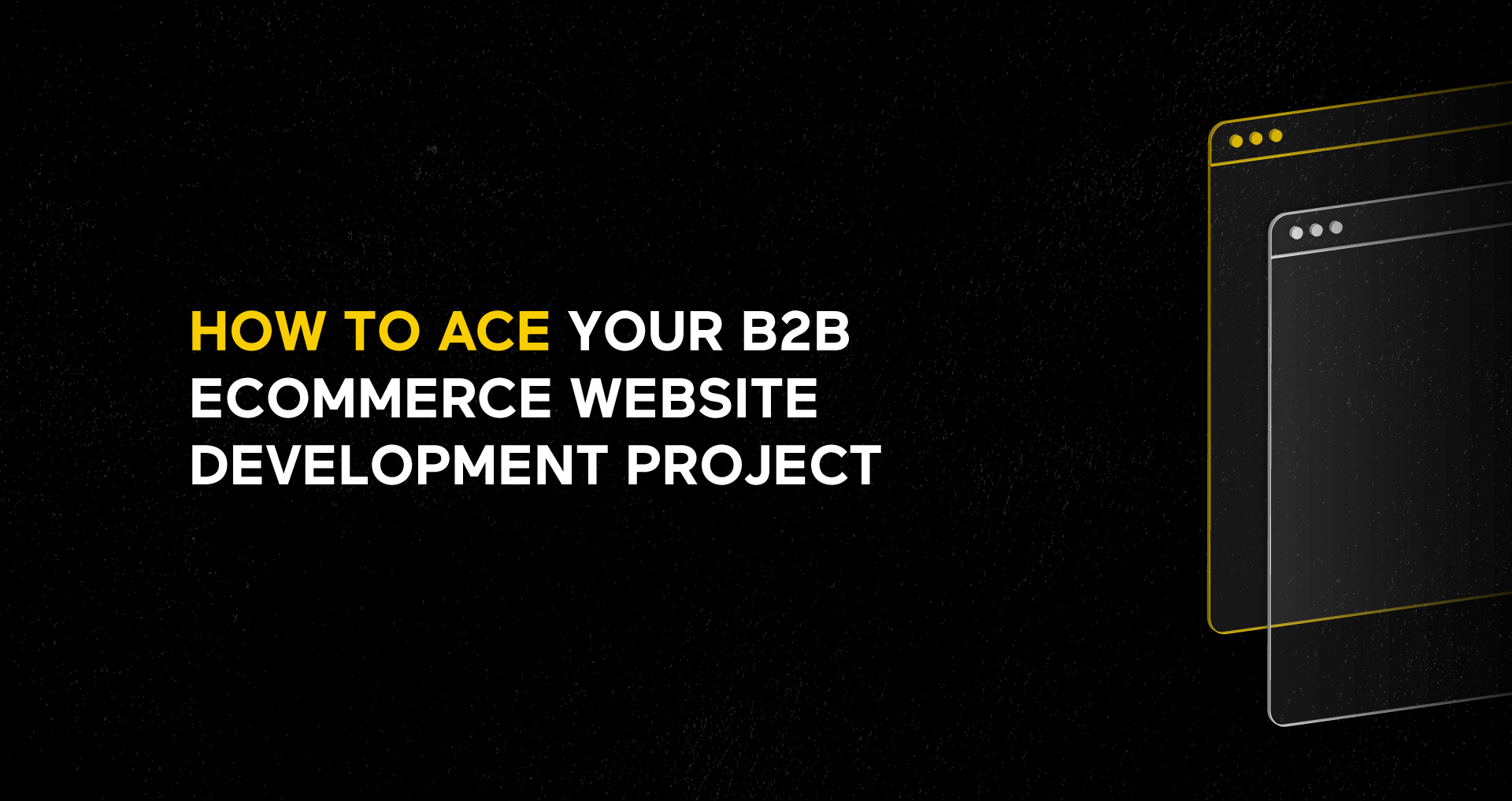 How To Ace Your B2B eCommerce Website Development Project USA