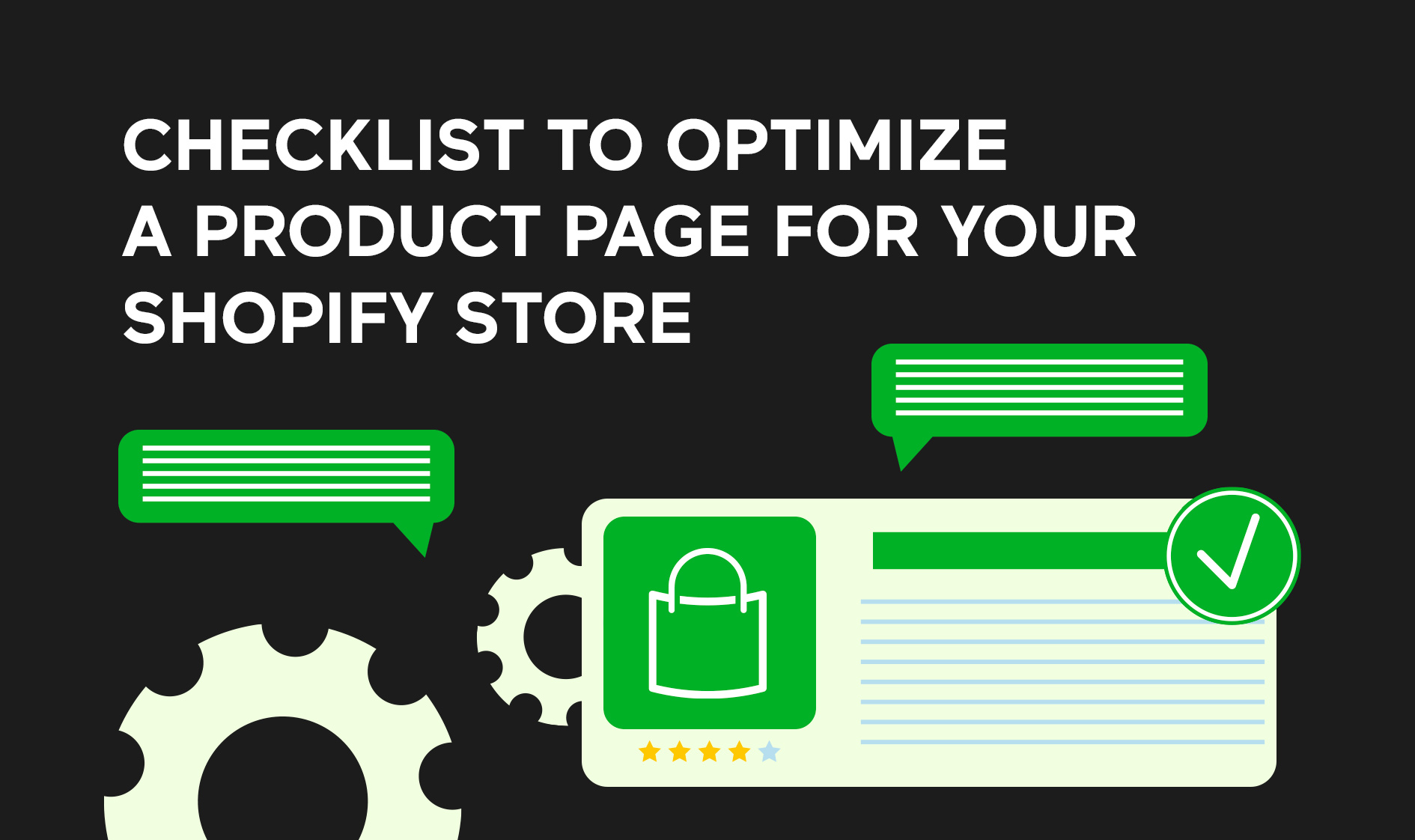 Shopify product pages checklist